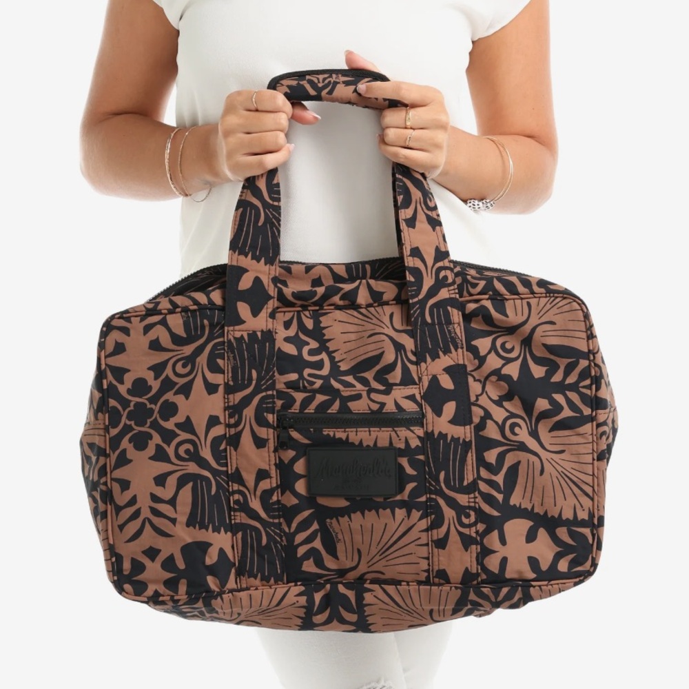 manuhealii x aloha collection collab nihoa palm duffel
